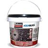 Rubson Aquablock Silicone Liquido SL3000, Facile e Sicuro da Usare, per Impermeabilizzazione e Riparazione di Tetti e Coperture Piani e Inclinati, Guaine, Fioriere, Nero, Secchio 1kg