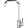 Ibergrif Rubinetto Cucina Acciaio Inox Spazzolato, Acqua Calda e Fredda