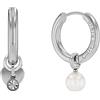 Calvin Klein Cerchio da Donna Collezione HUGGIE GIFT SET in Acciaio Inossidabile con Charms - 35700001