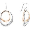 Calvin Klein Orecchini Pendenti da Donna Collezione WARPED RINGS Bicolore - 35000003