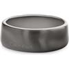Calvin Klein Anello da uomo Collezione CK METALLIC WAVES in acciaio inossidabile e con Placcatura in Ion GunMetal (IP)
