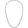 Tommy Hilfiger Gioielli da Uomo: Bracciale a Catena Placcato in Oro 23K e Collana in Acciaio Inossidabile Argento