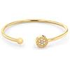 Tommy Hilfiger Jewelry Bracciale Bangle Aperto da Donna in Acciaio Inossidabile con Cristalli - Disponibile in versione Oro, Oro Rosso o Argento