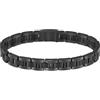 BOSS Jewelry Braccialetto a maglie da uomo Collezione METAL LINK ESSENTIALS in acciaio inossidabile, Nero