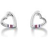 Tommy Hilfiger Jewelry Orecchini da Donna in Acciaio Inossidabile a Forma di Cuore - 2700909