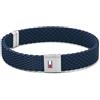 Tommy Hilfiger Jewelry Braccialetto da uomo in Silicone in nero o blu