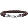 Tommy Hilfiger Jewelry Bracciale in Pelle Intrecciata da Uomo - Disponibile in Colore Marrone