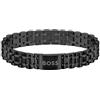 BOSS Jewelry Braccialetto a maglie da uomo Collezione OWAN in Acciaio Inossidabile