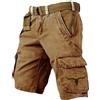 YOSUWOAI Pantaloncini cargo tattici da uomo con stampa Viking per attività all'aria aperta, stile retrò, tasche multiple, pantaloncini da trekking, pantaloni da allenamento, sport, spiaggia, da lavoro