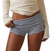 WSXQAZ Pantaloncini da Donna, Pantaloncini Estivi Eleganti Pantaloncini Corti Hotpants a Vita Alta Sexyad Alta Elasticità Casual Y2k M