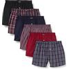 Lower East Le150, Boxer Americani Uomo, Blu Navy/Nero/Bordeaux, XL