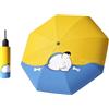 Meichoon Ombrello compatto portatile UPF50+ protezione solare leggero, impermeabile e antivento, accessorio da viaggio pieghevole, motivi gatto, anatra, panda, cucciolo