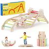 SET ARRAMPICATA PER BAMBINI 8 IN 1 TRIANGOLO GIOCO 18 MESI 6 ANNI LEGNO TONO CAL