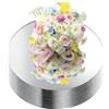 Midatul 12 piastre rotonde a specchio, 25 cm, centrotavola, spessore decorativo, 1,5 mm (argento)