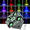Osusuent 150W Mini LED RGBW Moving Head Luce da Palcoscenico,4-in-1 4 Bracci Testa Mobile con Telecomando,Wash Beam Luci Discoteca per DJ Bar Club Palco Feste Concerti Matrimoni Natale