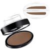 GL-Turelifes Sopracciglia timbro polvere Kit Perfette sopracciglia Power Seal natura timbro trucco strumento delicate brow forma per professionisti e principianti (#2 Unibrow (marrone chiaro))