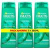 Garnier Fructis Shampoo Pure Fresh Acqua di Cocco - 360 ml - [Confezione da 3]