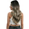 Moresoo Extension Capelli Veri Tessitura Butterfly 60cm #1B/3/27 50g | Volume Progressivo, Morbidezza Seta, Fissaggio Delicato, Stile Dinamico, Acconciatura Di Tendenza