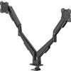 Hama Supporto per schermo, 2 monitor, pistone a gas, snodo mobile, 17"-35", nero