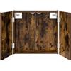 vidaXL Armadietto per bersaglio da freccette, effetto legno rovere scuro, 56 x 12 x 53,5 cm, materiale composito