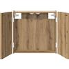 vidaXL Armadietto per bersaglio da freccette, finitura "Artisan Oak", 56 x 12 x 53,5 cm, materiale composito in legno