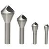 OCGIG Set di 4 punte per trapano HSS 4241 per smussatura, svasatura svasata, strumento in plastica e lana