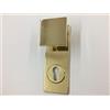 SECUREMME KIT COMO SECUREMME PLACCA+POMO QUADRO IN OTTONE LUCIDO SINGOLA PER PORTA BLINDATA Q8 FORO CILINDRO EUROPEO