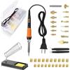 Mintion 90W Saldatore Digitale Calore Set Inserto Strumento con Punte di Saldatura Extra, Punte di Inserto Heat Set e Inserti Filettati Inserto Calore Dadi in Ottone