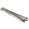 WANGSHAOWEI Raggi per Bicicletta Raggi for Bici 5 Pezzi e capezzoli for Bicicletta, 13G (2,25 mm)/122/124/139/178/181/228/230/248/250/255MM Bici elettrica in Acciaio Inossidabile 304