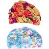 BRIGHTFUFU Cuffia Da Nuoto Per Donne In Tessuto Plissettato, 2 Pezzi In Nylon, Leggera, Per Piscina, Mare E Nuoto