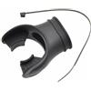 MotiveTech Boccaglio Subacqueo Regolatore Snorkel Immersione Sub Maschera in Silicone Morbido Senza Odore Presa Antiscivolo Riduce Affaticamento con Fascetta di, Black