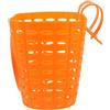 NESTINGHO Cestino Bici Arancione in Plastica, per Tricicli e Scooter | Installazione Facile, Protezione Sicura, Capienza Ampia, Design Antiscivolo