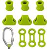 Generic Moschettone da arrampicata Anello di posizionamento Heavy Duty Safety Gear | Anelli di Posizionamento Arrampicata Strumenti di Bloccaggio per Rappelling All'aperto Alpinismo Grotta Esplorazione Sport