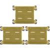 MiOYOOW Pannello Patch Molle 3PCS, Toppe tattiche Attacco Molle con Anello di Taglio per Gilet tattico Zaino da Esterno