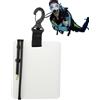Generico Underwater Writing Board | Durable Swivel Clip & Pencil Easy-to-Use Diving | Divers Tablet, Underwater Writing Tablet For Water Sports v