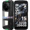 Doogeerugged Fire 3 Max Rugged Smartphone Android 15, Doppie Luci Campeggio, UNISOC