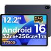 Rebotai Tablet 12 Pollici Android 16, T7300 Octa-core Processor, 32GB RAM+256GB