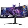 Hgfrtee 34 Zoll Curved Monitor UWQHD (3440x1440) | Panel, 165HZ, 1500R Krümmung