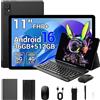 Antioxid Tablet 11 Pollici Android 16 Tablet con 4G LTE 5G WiFi,36GB(12+24) RAM