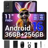 Mivasolo Tablet 11 Pollici Android 16 Tablet,36GB RAM+256GB ROM,Doppio SIM 4G