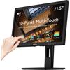 Dragolftie Monitor touch screen da 21,5 pollici, FHD 1920 × 1080P, pannello VA,