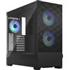 Fractal Design Pop Air RGB Black - Tempered Glass Clear Tint - Honeycomb Mesh Front - TG side p