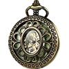 TREEWETO Orologi da tasca meccanici per uomo e donna scheletro numeri romani orologio da tasca luminoso con scatola regalo e catena