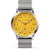 Lilienthal Berlin Orologio da uomo Huxley II in Canary Yellow - Orologio da polso in acciaio chirurgico 316L con movimento al quarzo e vetro minerale temperato zaffiro - 40 mm