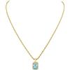 PAUL VALENTINE Pavé Emerald - Collana da donna in acciaio inox, 50-55 cm, con zirconi bianchi, 24 cristalli, chiusura a moschettone, elegante gioiello da donna, normale, Argento sterling, Zirconia