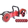 SMTYXS Taglio Stradale For Ricostruzione 270mm Circolare Tagliatrice For Muri 6800W Stozzatrice For Muro Di Cemento Finestra For Porte(With 6 saw blades)