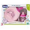 CHICCO (ARTSANA SPA) CHICCO SET PAPPA 6M+ ROSA CON CUCCHIAIO ROSA
