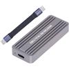 NGFF Adattatore per NVMe M.2 SATA SSD con interfaccia Type-C, USB 3.2, USB 4 e connettore M-key, formato 2242/2230 mm, chipset RTL9220.