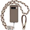 AICISINGN Custodia per Google Pixel 8 Pro, con cinturino e cinturino, con cordino da appendere, in TPU, morbida cover per Google Pixel 8 Pro, 04