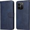 YUXING Cover per Xiaomi Redmi Note 17 Pro Max 5G, Custodia a Libro in Pelle | Portafoglio, Blocco RFID, Porta Carte e Tasca Contanti, Chiusura Magnetica, Supporto, Antiurto-Blu